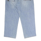 CODE JEANS Mens Loose Blue Denim Light W44 L33 Casual Zip Pockets Comfort