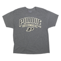 CHAMPION Mens Grey Purdue Boilermakers Graphic T-Shirt L Crew Neck Short Sleeve