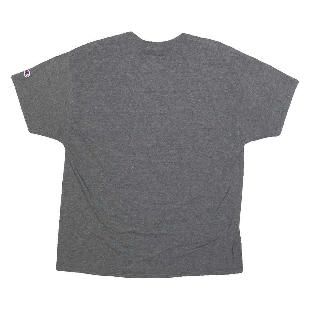 CHAMPION Mens Grey Purdue Boilermakers Graphic T-Shirt L Crew Neck Short Sleeve