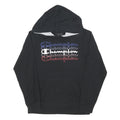 CHAMPION Womens Black Hoodie XXS Cotton Blend Pullover Lightweight Casual