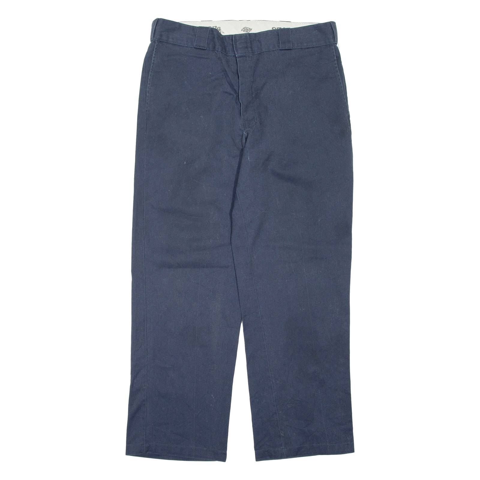 DICKIES Mens Trousers Blue Regular Straight W32 L30