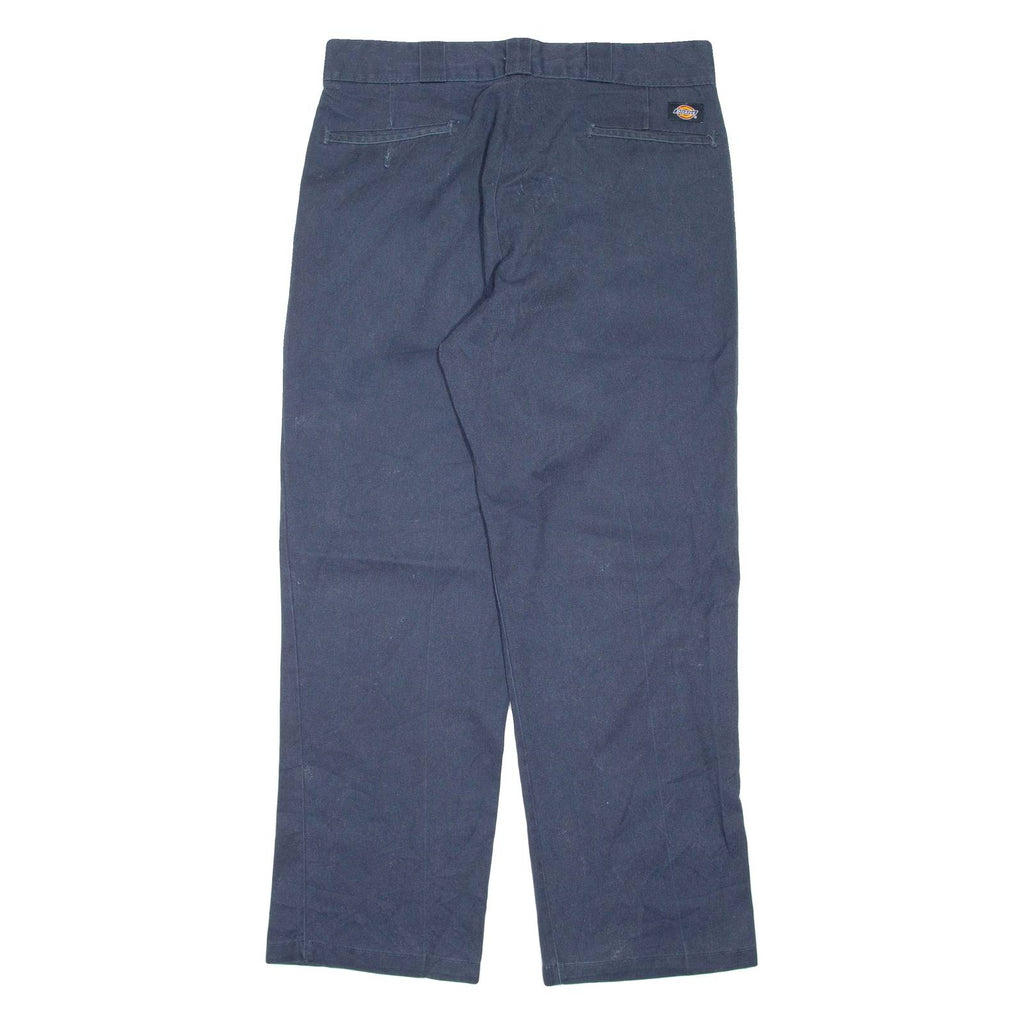 DICKIES Mens Trousers Blue Regular Straight W32 L30