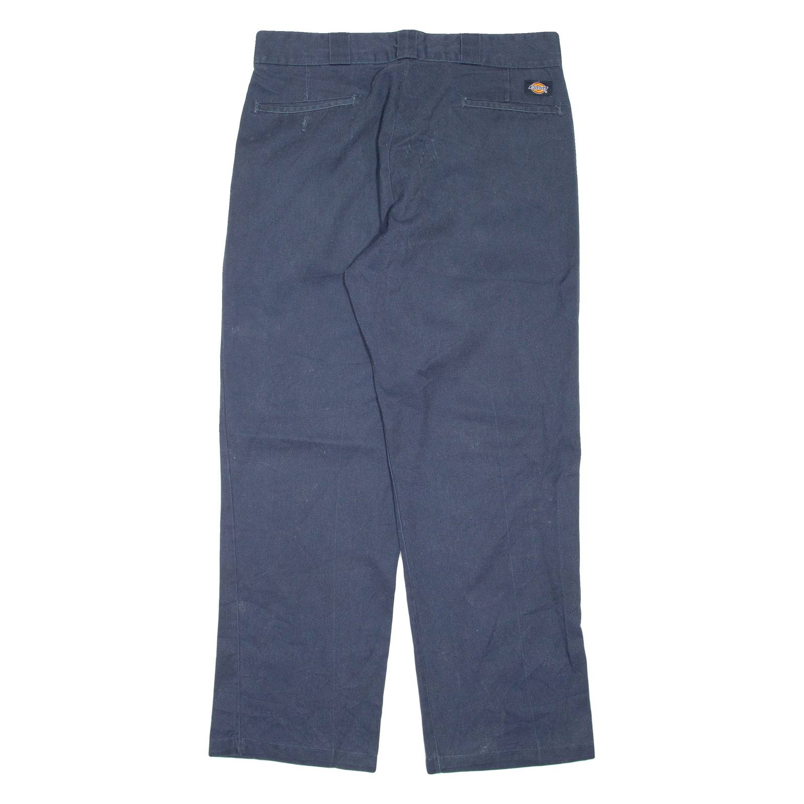 DICKIES Mens Trousers Blue Regular Straight W32 L30