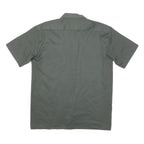 DICKIES Mens Grey Plain Shirt Cotton Blend M Workwear Casual Utility
