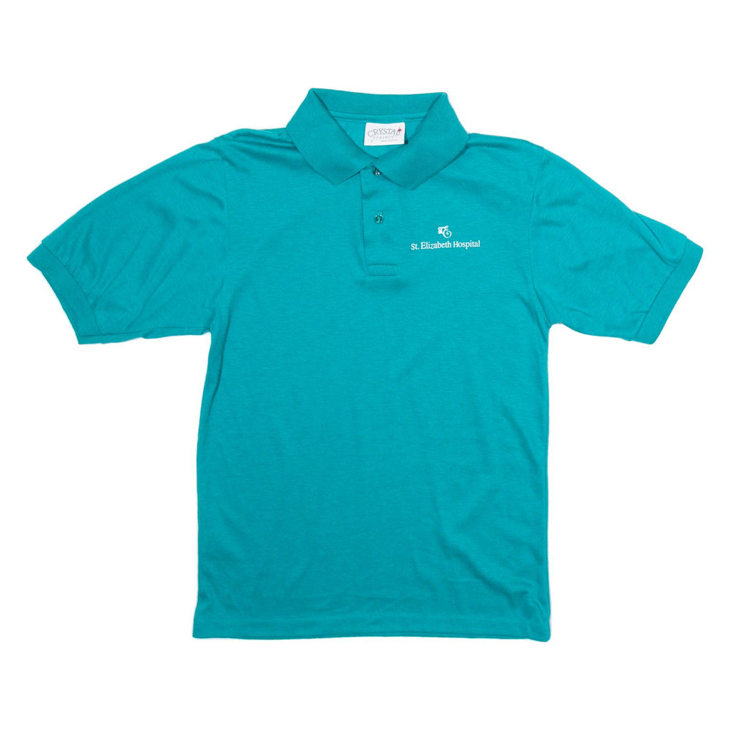 CRYSTAL Mens Polo Shirt Green S