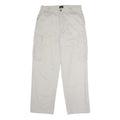 TOMMY JEANS Mens Cotton Beige Regular Straight Cargo Trousers W32 L30 Casual