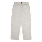 TOMMY JEANS Mens Cotton Beige Regular Straight Cargo Trousers W32 L30 Casual