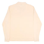 KAPPA Mens Cream Long Sleeve Plain L Cotton Polo Shirt Classic Fit