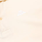 KAPPA Mens Cream Long Sleeve Plain L Cotton Polo Shirt Classic Fit