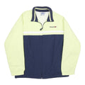 REEBOK Womens Yellow & Navy Zip Up Polyester Jacket UK 12 Sportswear Casual