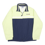 REEBOK Womens Yellow & Navy Zip Up Polyester Jacket UK 12 Sportswear Casual