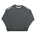 ALL SAINTS Womens Grey Pullover Crew Neck Sweatshirt S Cut-Out Shoulder Relaxed