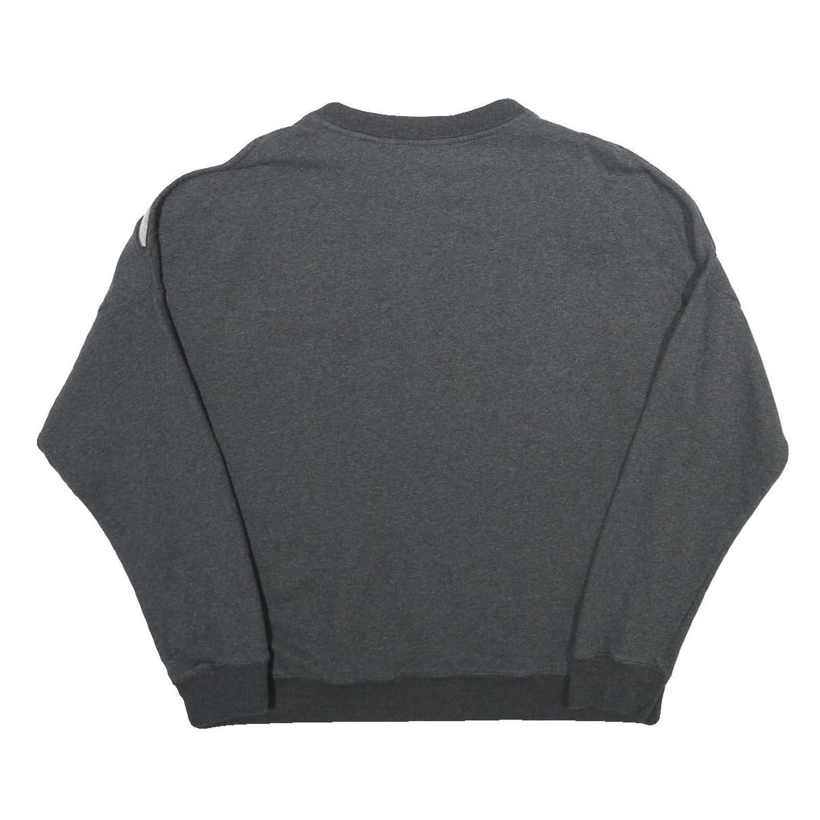 ALL SAINTS Womens Grey Pullover Crew Neck Sweatshirt S Cut-Out Shoulder Relaxed