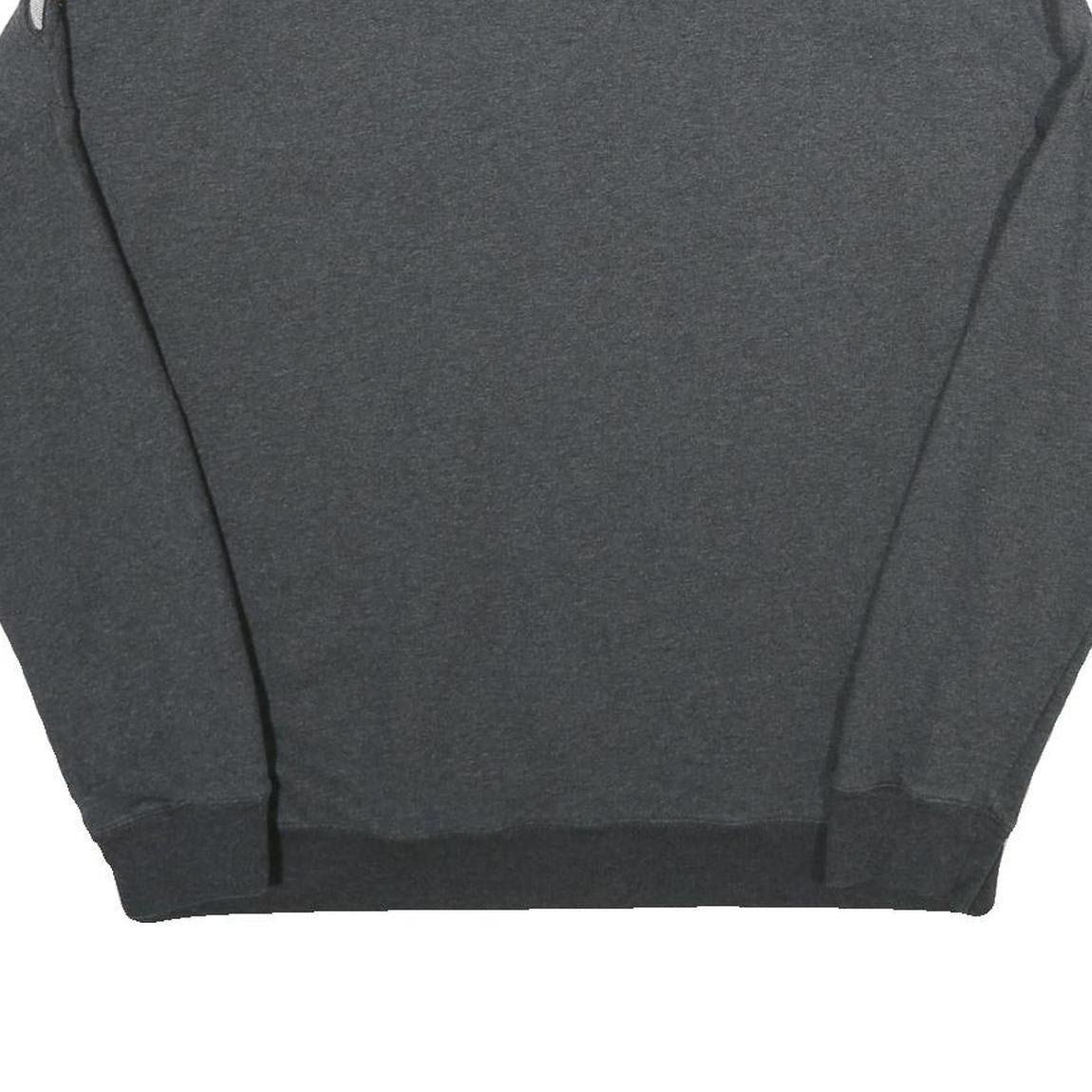 ALL SAINTS Womens Grey Pullover Crew Neck Sweatshirt S Cut-Out Shoulder Relaxed