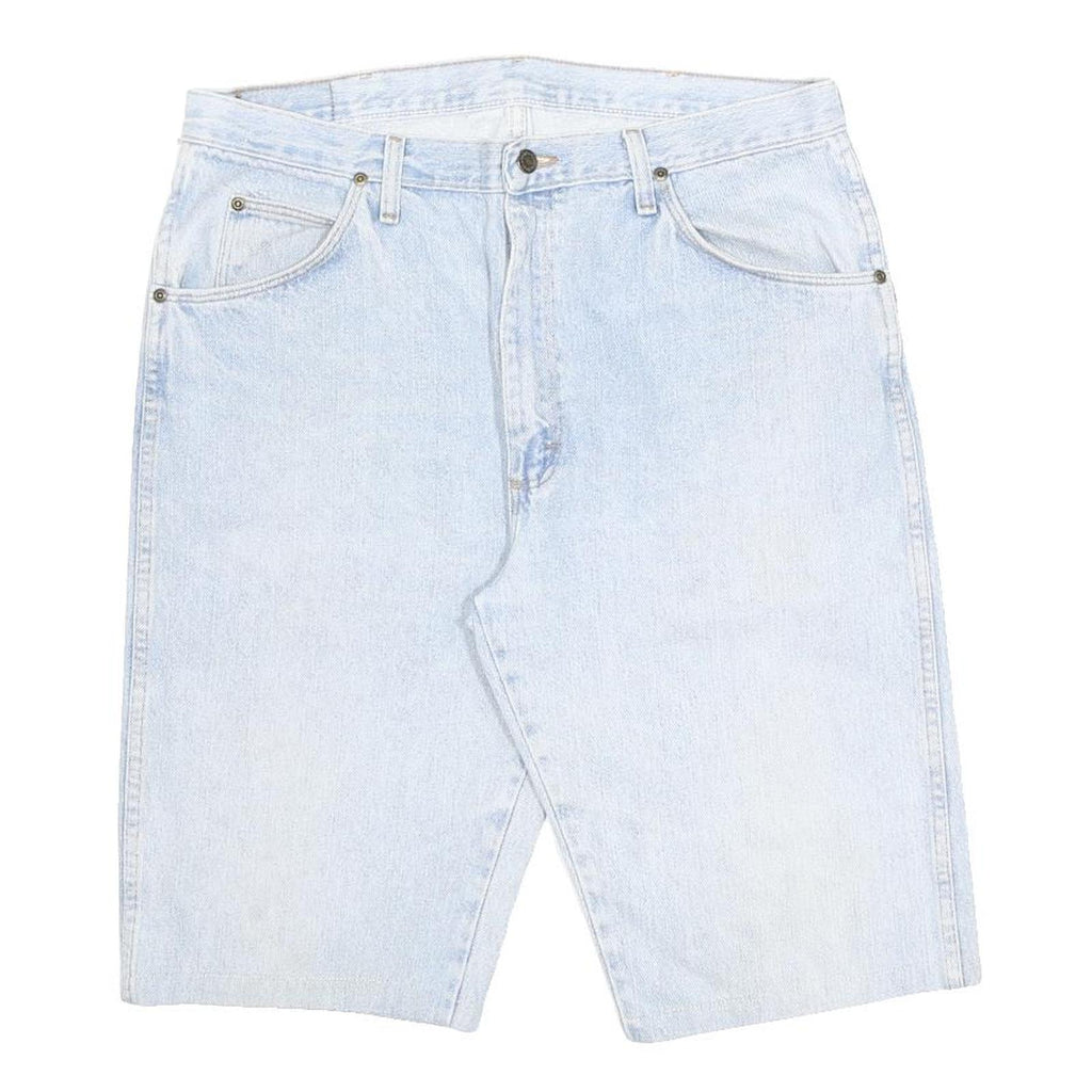 WRANGLER Mens Denim Light Blue Cotton Shorts L W36 Casual Relaxed Fit