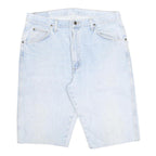 WRANGLER Mens Denim Light Blue Cotton Shorts L W36 Casual Relaxed Fit