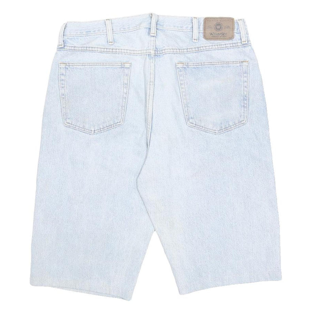 WRANGLER Mens Denim Light Blue Cotton Shorts L W36 Casual Relaxed Fit