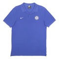 NIKE Mens Blue Chelsea FC Short Sleeve Polo Shirt M Cotton Sportswear