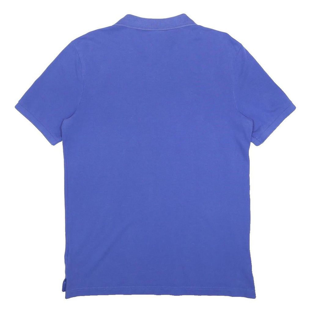 NIKE Mens Blue Chelsea FC Short Sleeve Polo Shirt M Cotton Sportswear