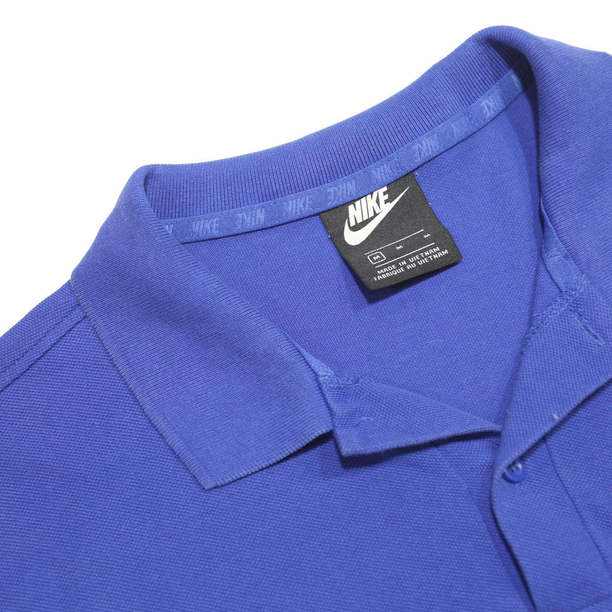 NIKE Mens Blue Chelsea FC Short Sleeve Polo Shirt M Cotton Sportswear