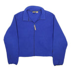 WOOLRICH Womens Blue Zip Jacket L Polyester Plain Casual Lightweight