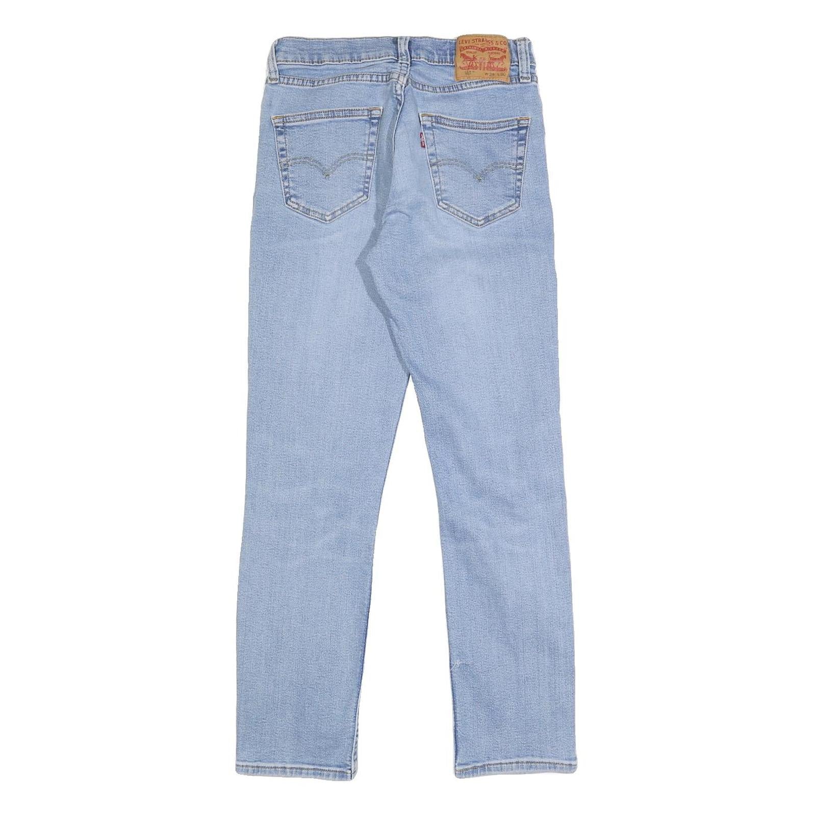 LEVI'S 511 Slim Mens Jeans Blue Slim Skinny Denim Light W26 L26 Fashion Casual