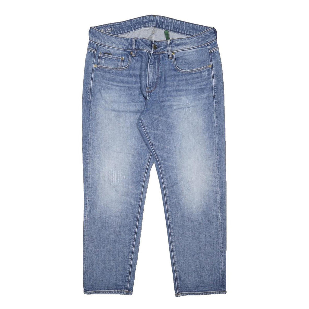 G-STAR Womens Regular Fit Blue Denim Jeans W31 L24 Zip Closure