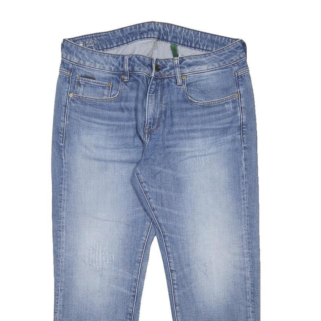 G-STAR Womens Regular Fit Blue Denim Jeans W31 L24 Zip Closure