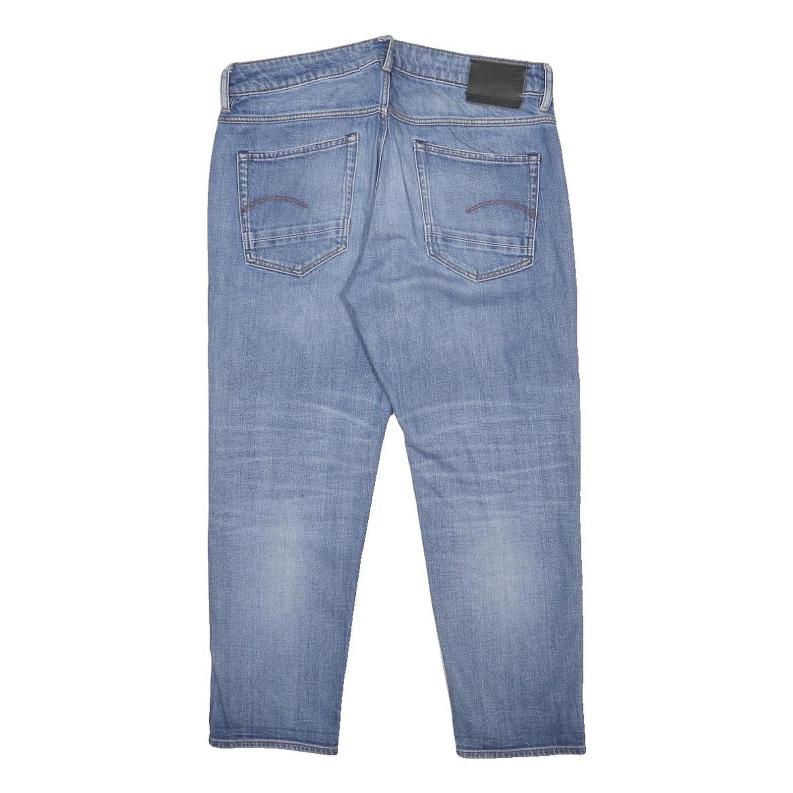 G-STAR Womens Regular Fit Blue Denim Jeans W31 L24 Zip Closure