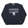 CHAMPION Mens Navy Blue UCSB Alumni Crew Neck L Cotton Blend Sweatshirt