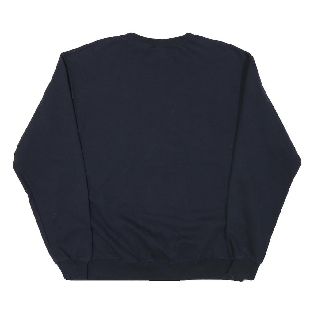 CHAMPION Mens Navy Blue UCSB Alumni Crew Neck L Cotton Blend Sweatshirt
