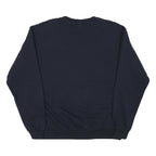 CHAMPION Mens Navy Blue UCSB Alumni Crew Neck L Cotton Blend Sweatshirt