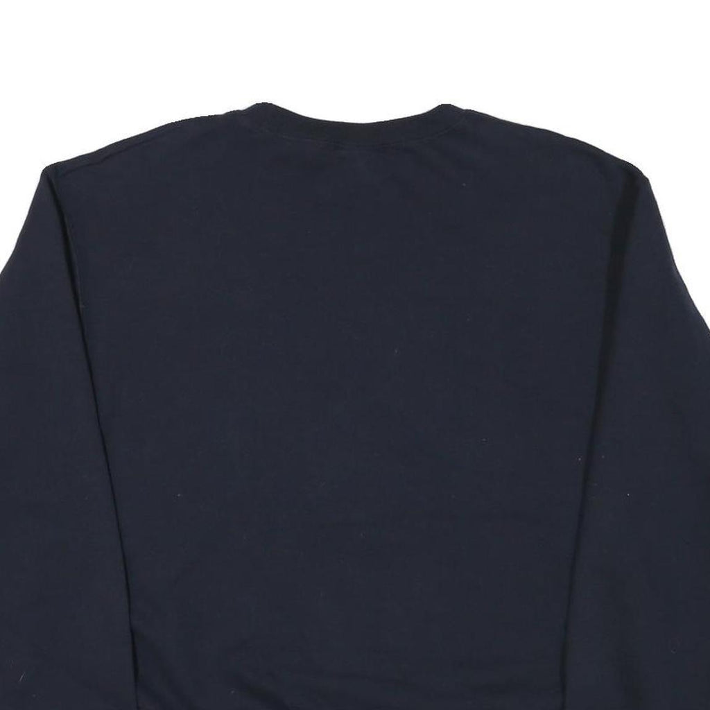 CHAMPION Mens Navy Blue UCSB Alumni Crew Neck L Cotton Blend Sweatshirt