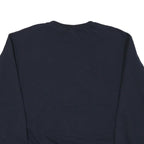 CHAMPION Mens Navy Blue UCSB Alumni Crew Neck L Cotton Blend Sweatshirt