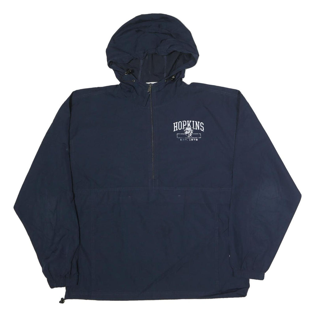 CHAMPION Mens Navy Blue Hopkins Zip Jacket M Polyester Hooded Casual Sportswear