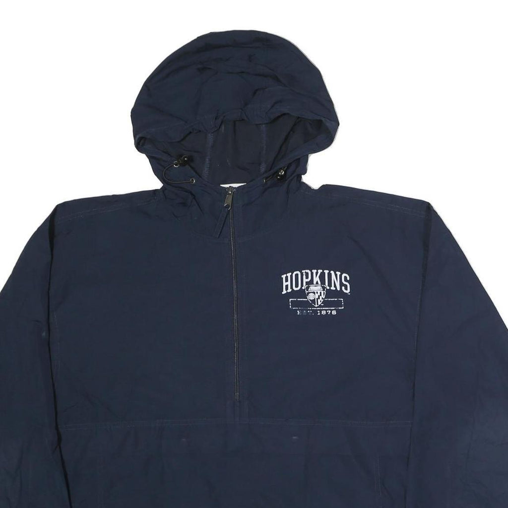 CHAMPION Mens Navy Blue Hopkins Zip Jacket M Polyester Hooded Casual Sportswear