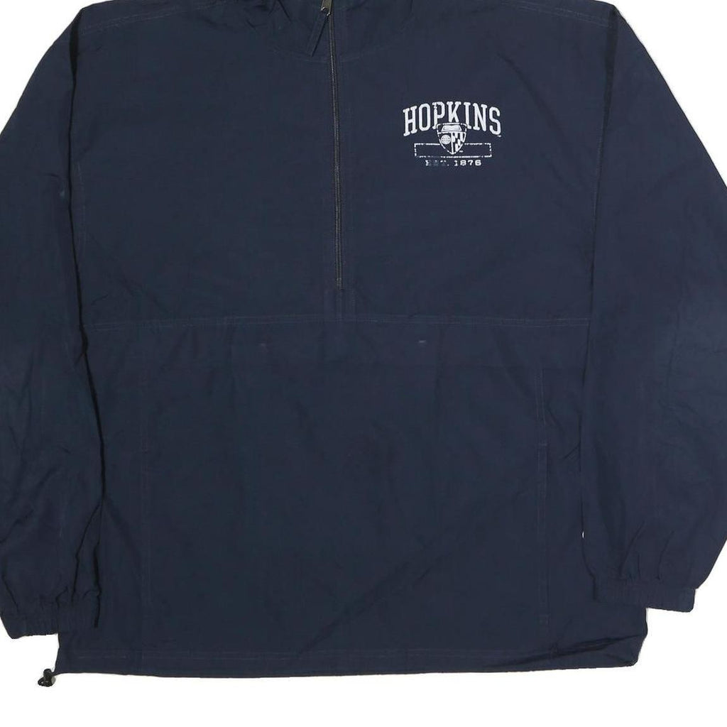CHAMPION Mens Navy Blue Hopkins Zip Jacket M Polyester Hooded Casual Sportswear