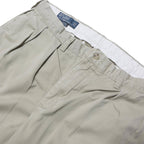 POLO RALPH LAUREN Mens Regular Fit Beige Cotton Blend Trousers W36 L30 Classic