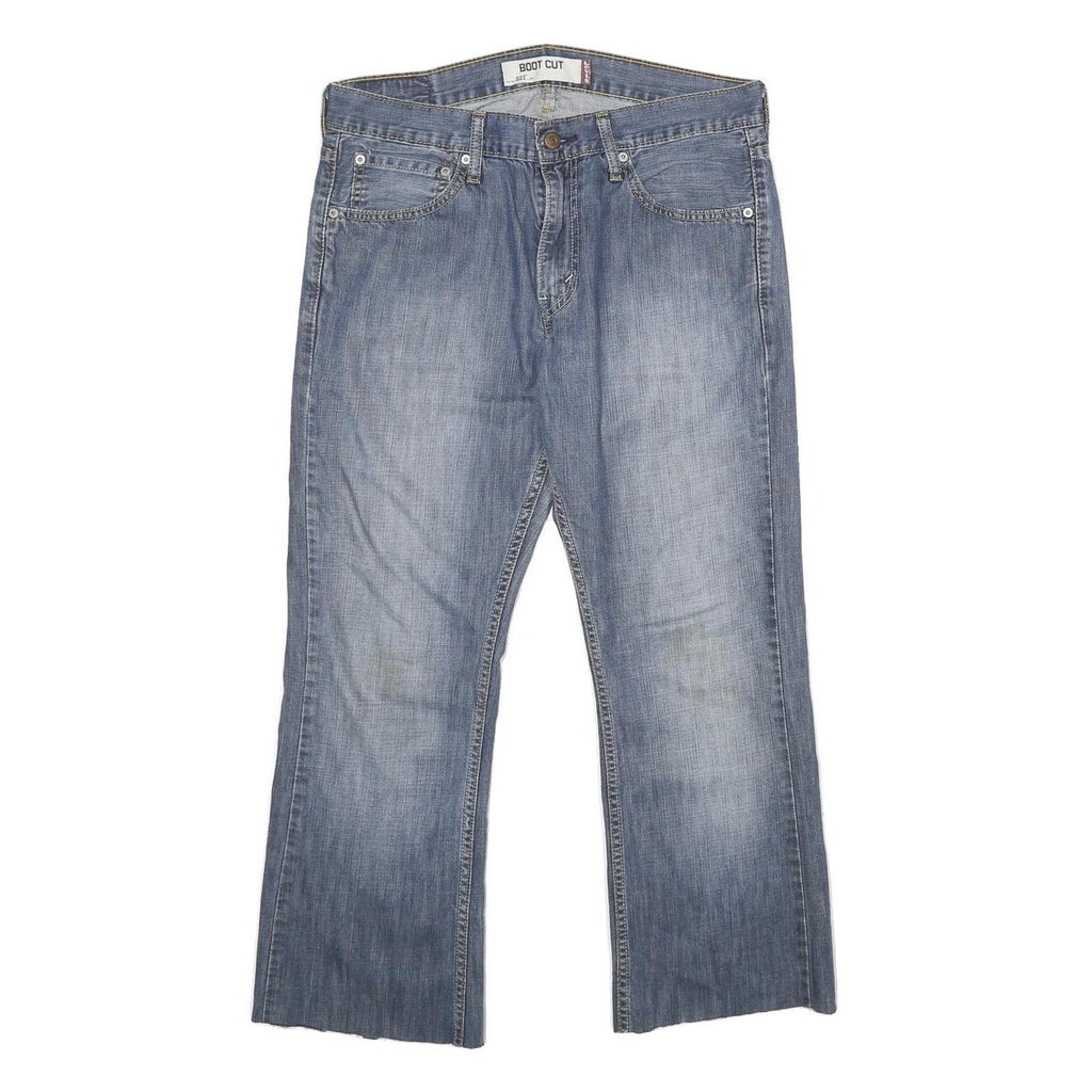 LEVI'S 527 Bootcut Mens Blue Cotton Denim Relaxed Jeans W32 L26 Classic Casual