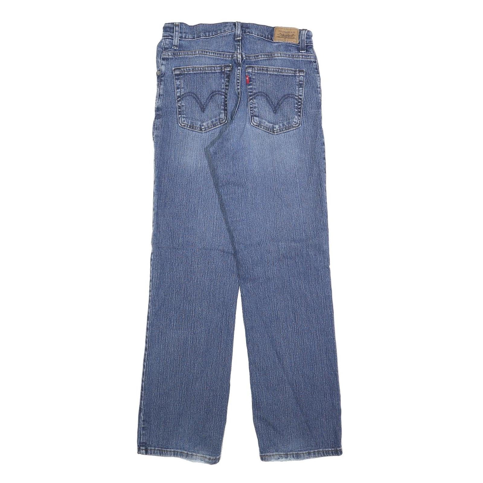 LEVI'S 550 Straight Womens Jeans Blue Relaxed Straight Denim Medium Wash W28 L30