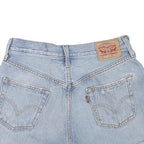 LEVI'S Womens Denim Blue Cut-Off Shorts S W28 Distressed Casual