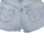 LEVI'S Womens Denim Blue Cut-Off Shorts S W28 Distressed Casual
