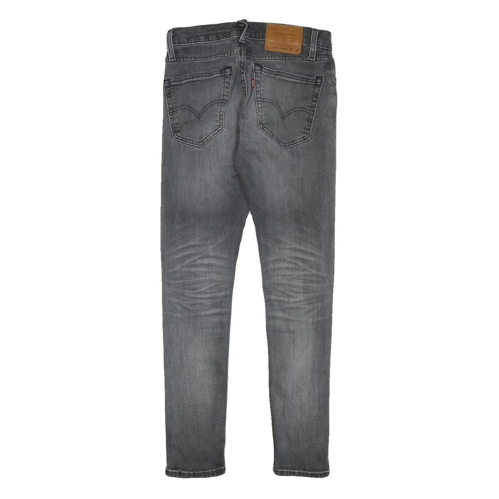 LEVI'S Mens Jeans Grey Slim Skinny Denim Medium W27 L29 Stylish Casual