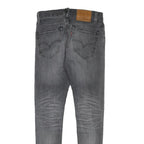 LEVI'S Mens Jeans Grey Slim Skinny Denim Medium W27 L29 Stylish Casual