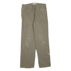 CARHARTT Womens Regular Fit Straight Leg Denim Beige W32 L30 Durable Workwear