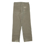 CARHARTT Womens Regular Fit Straight Leg Denim Beige W32 L30 Durable Workwear