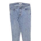 LEVI'S 711 Womens Slim Skinny Denim Light W30 L26 Stretch Cotton Blend Zip