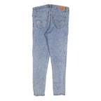 LEVI'S 711 Womens Slim Skinny Denim Light W30 L26 Stretch Cotton Blend Zip