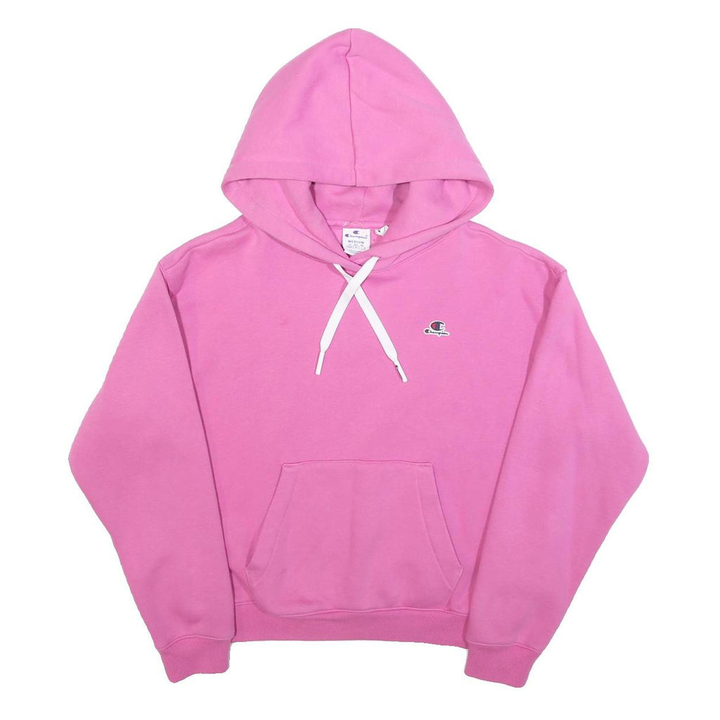 CHAMPION Womens Pink Pullover Hoodie M Cotton Blend Casual