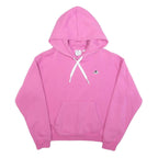 CHAMPION Womens Pink Pullover Hoodie M Cotton Blend Casual